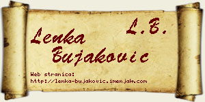 Lenka Bujaković vizit kartica
